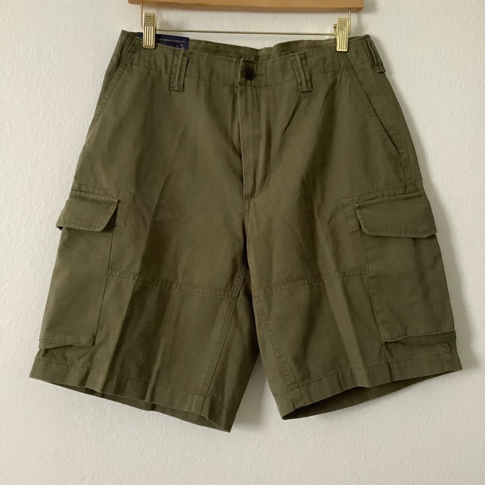 Polo Ralph Lauren (New No Tags) Green Relaxed Fit Cargo Shorts Size 29W